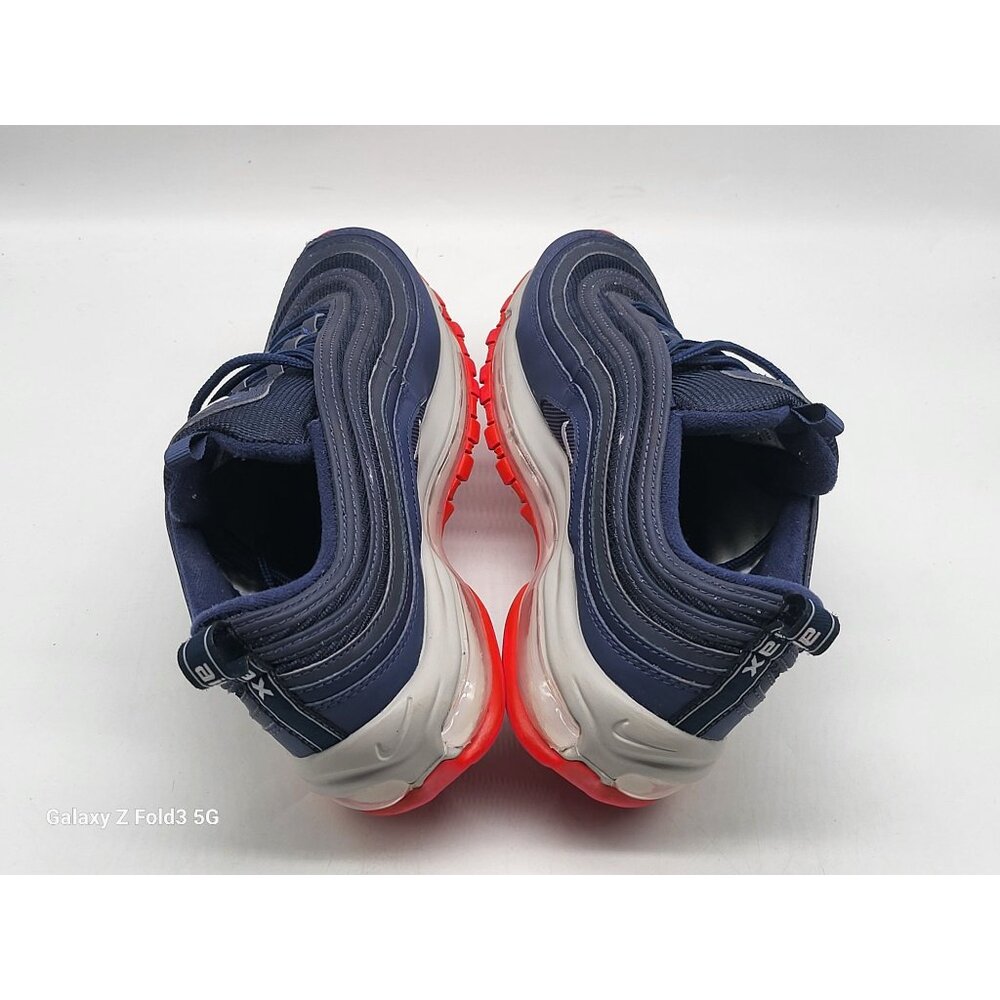 Nike Air Max 97 Navy Blue Red Athletic Sneakers Men DJ3181 991 Size 7 - Picture 5 of 9